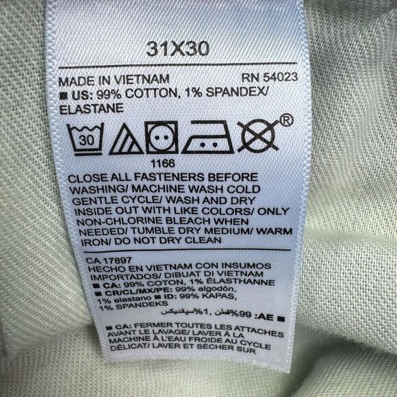 Old Navy Men Size 31 x 30 Jeans Dark Wash Athletic Taper Built In Flex - Picture 4 of 9